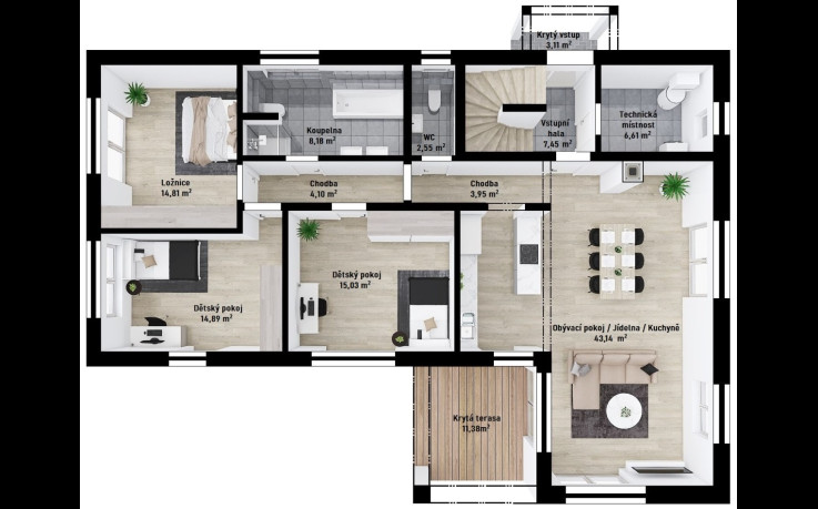 Dřevostavba Genera 4-237