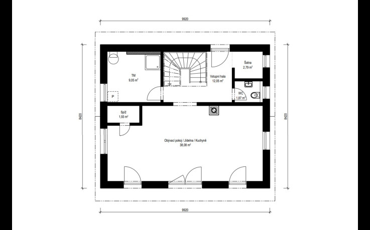 Dřevostavba Spring 2-125