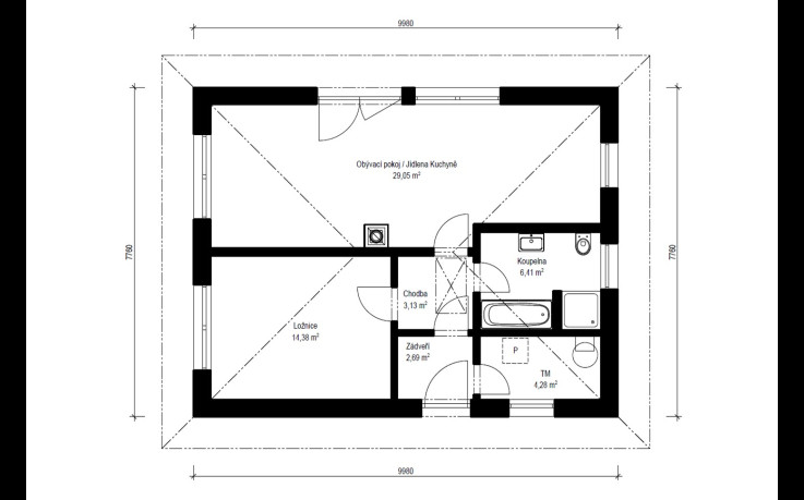 Dřevostavba Rapido 1-60