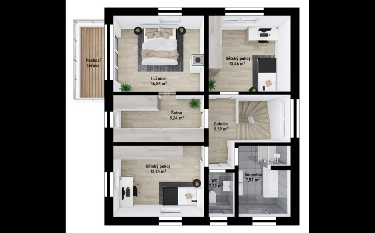 Dřevostavba Vita 2-145