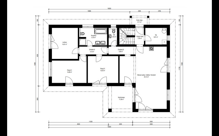 Dřevostavba Genera 4-237