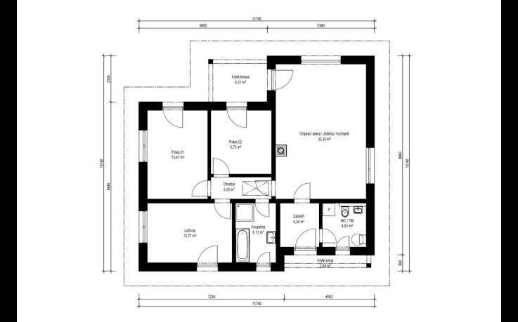 Dřevostavba Madera 1-85