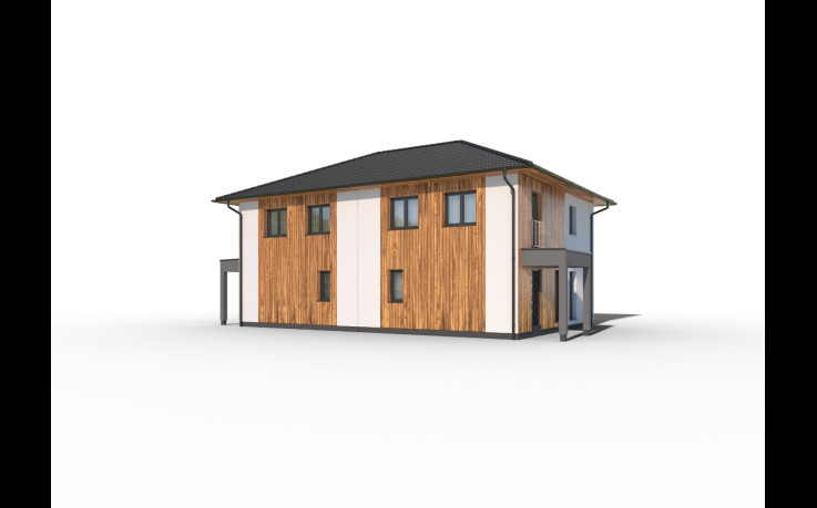 Dřevostavba Duo 3-227
