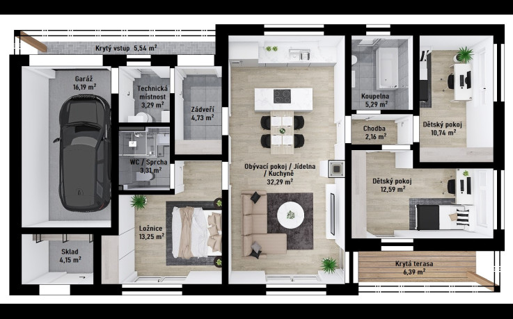 Dřevostavba Instinkt 1-108