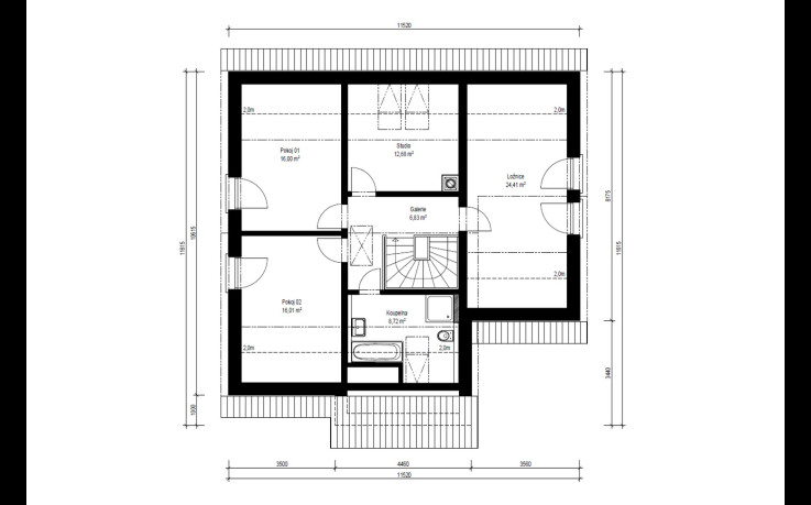 Dřevostavba Skywood 3-179
