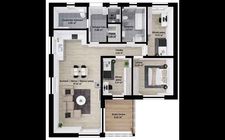 Dřevostavba Madera 3-107