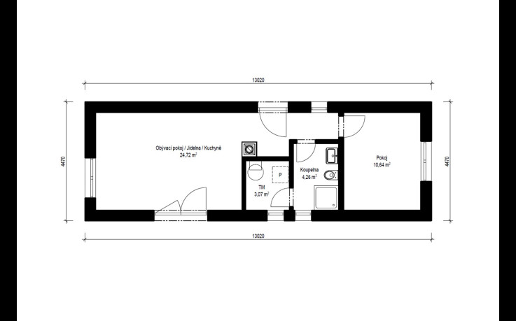 Dřevostavba Easy 3-43