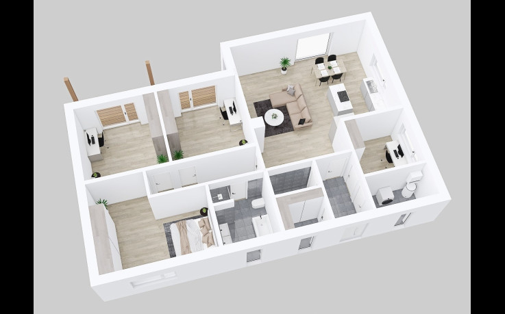 Dřevostavba Instinkt 2-129