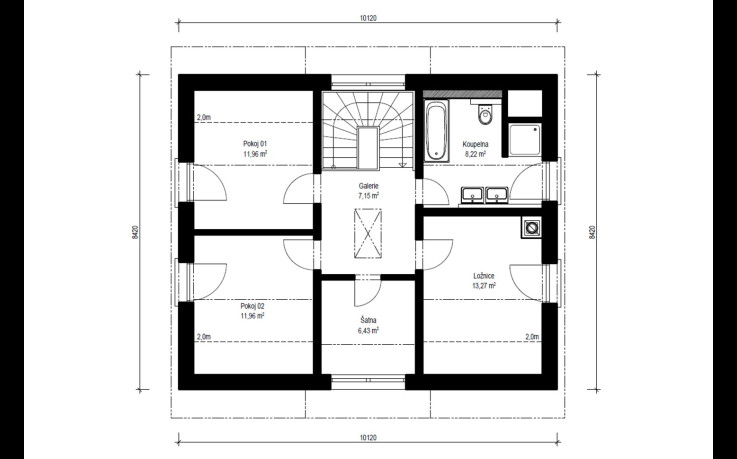 Dřevostavba Skywood 2-126