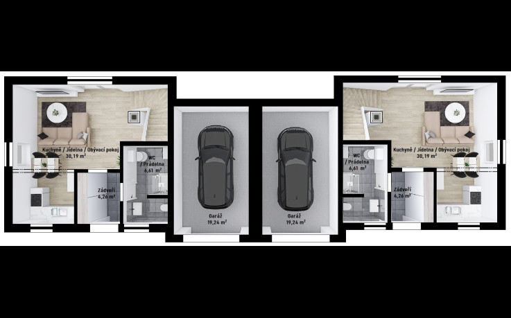 Dřevostavba Duo 4-230