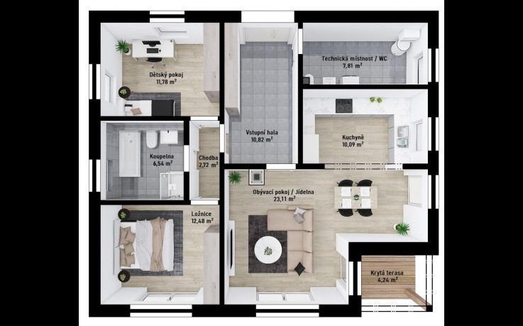 Dřevostavba Rio 1-85