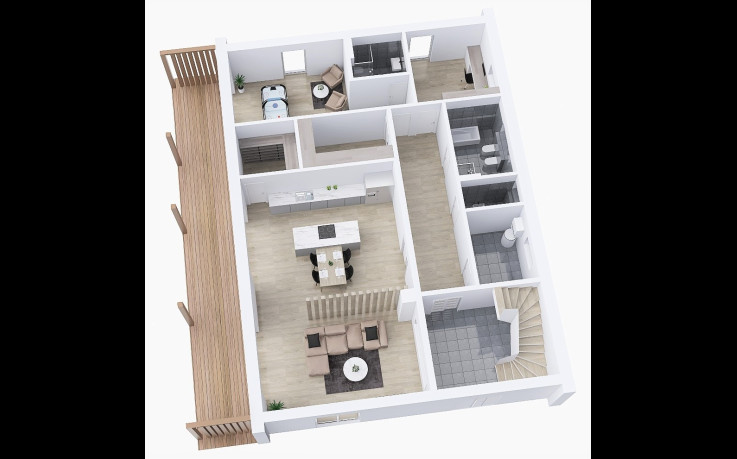 Dřevostavba Individuální patrový dům