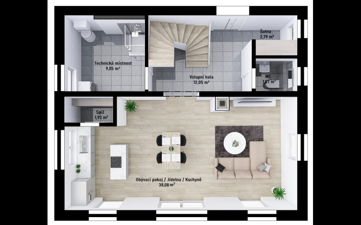 Dřevostavba Spring 2-125