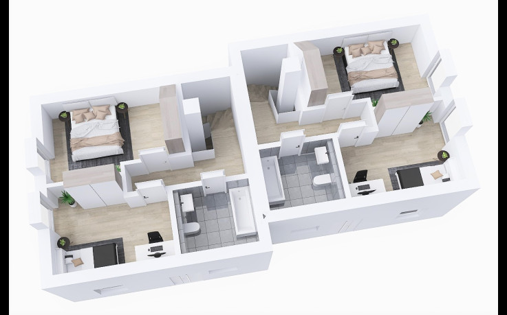 Dřevostavba Duo 1-153