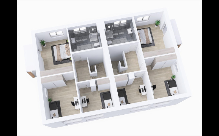 Dřevostavba Duo 3-227