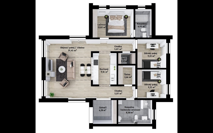 Dřevostavba Scandic 2-106