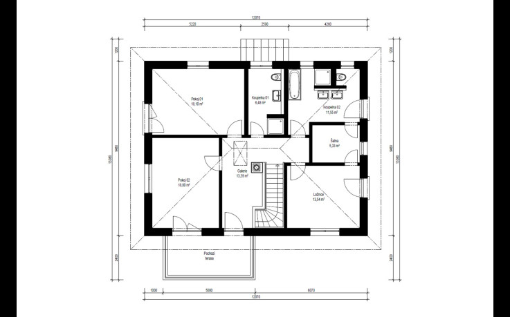 Dřevostavba Genera 2-176