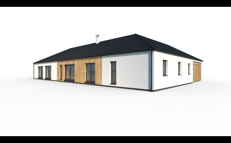 Dřevostavba Individuální bungalov