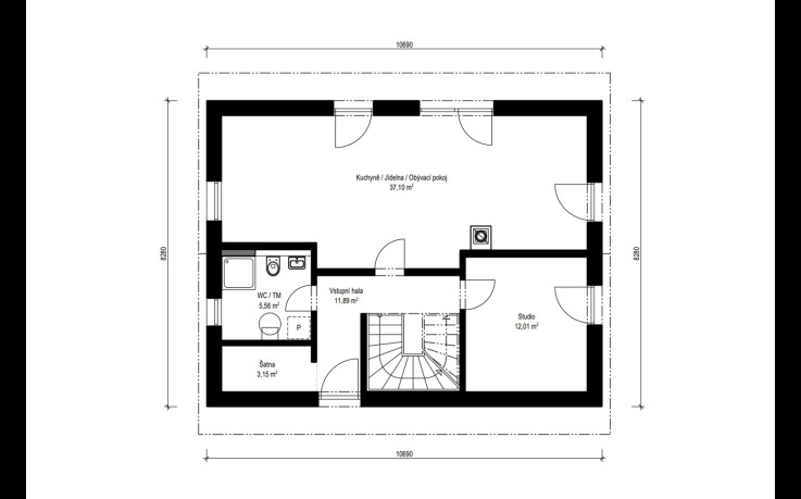 Dřevostavba Spring 3-134