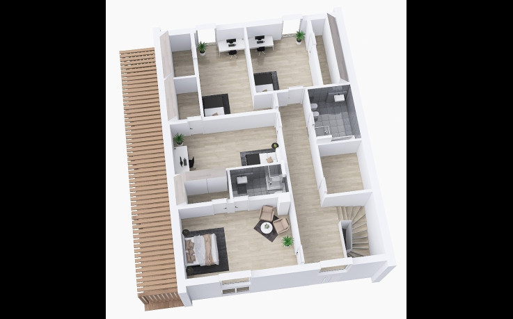 Dřevostavba Individuální patrový dům