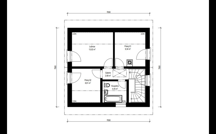 Dřevostavba Festivo 1-84