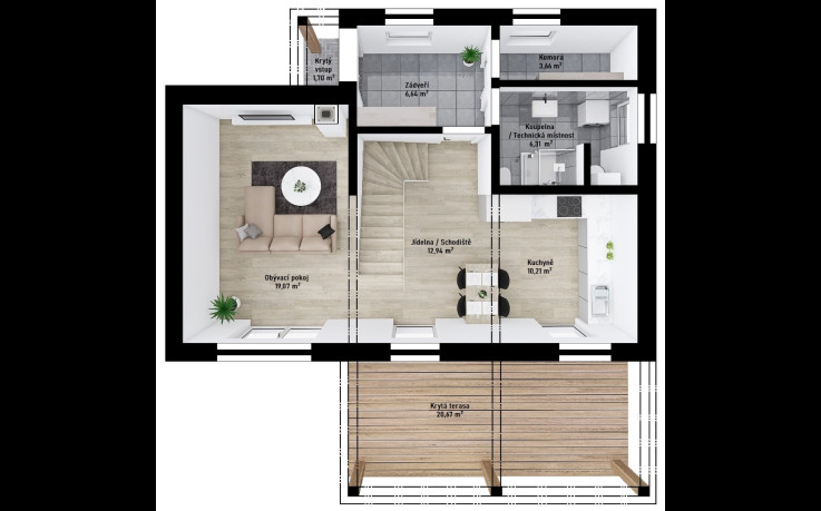 Dřevostavba Vita 1-112
