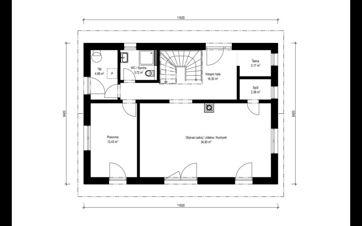 Dřevostavba Spring 4-150