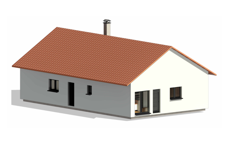 Dřevostavba Bungalov s ordinací