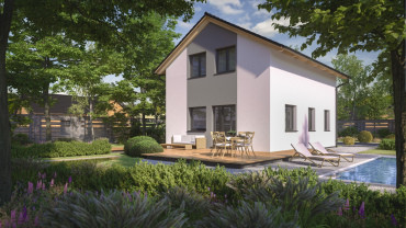 [montovaný dům 4+1 Festivo se sedlovou střechou a terasou]