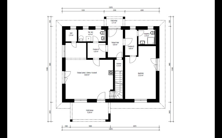 Dřevostavba Genera 2-176