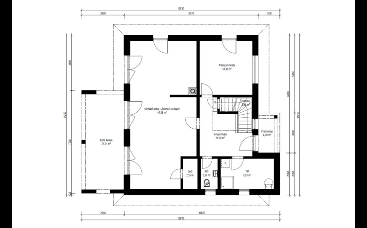 Dřevostavba Vita 4-165