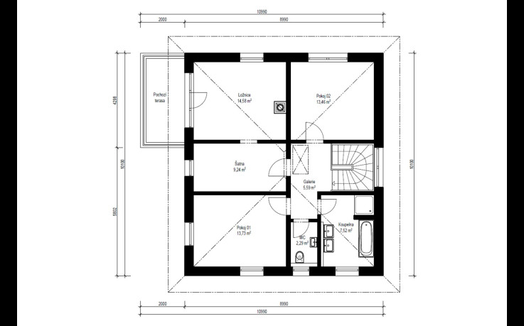 Dřevostavba Vita 2-145