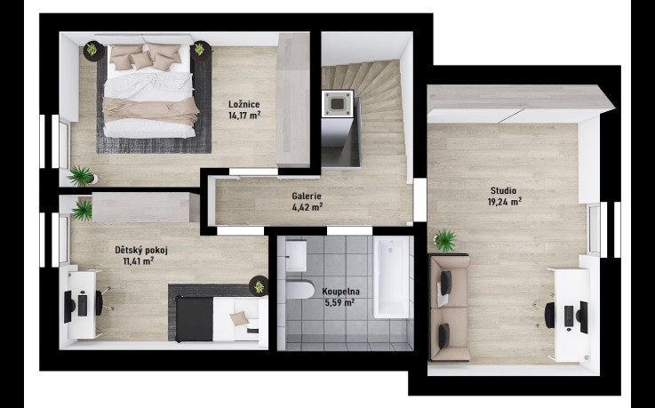 Dřevostavba Skywood 1-115