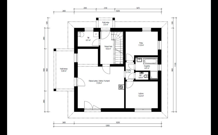 Dřevostavba Genera 1-155