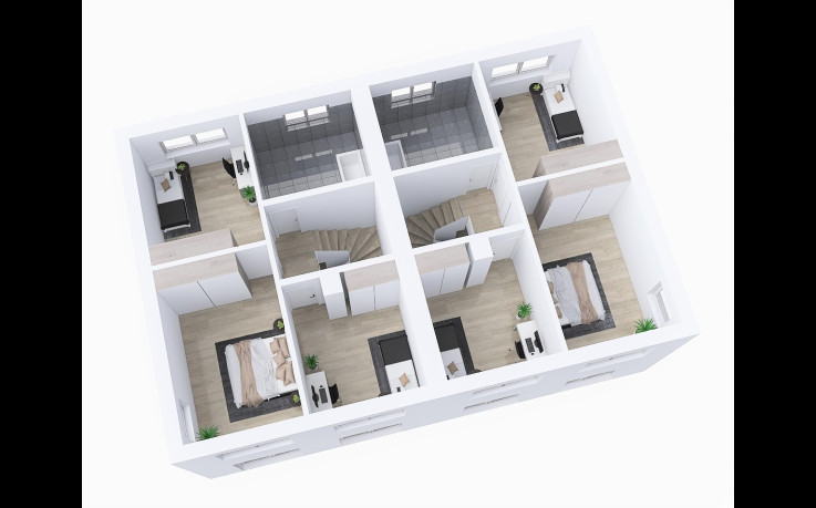 Dřevostavba Duo 2-210