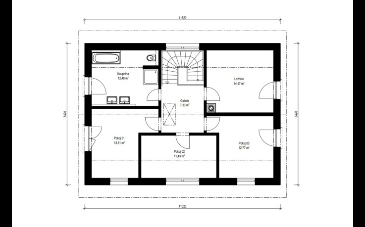 Dřevostavba Spring 4-150
