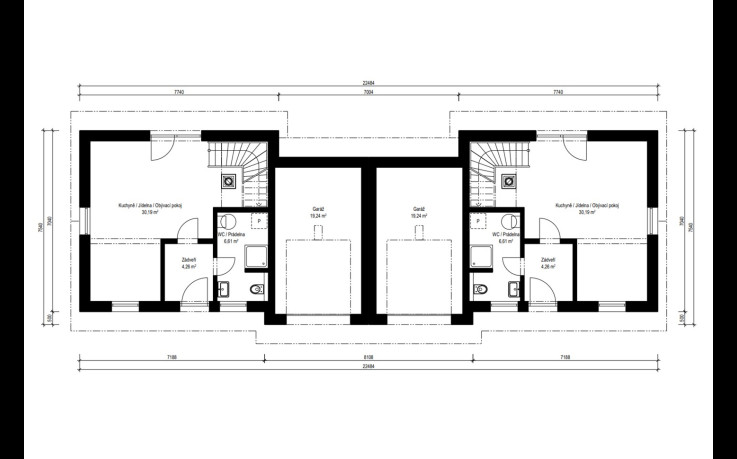Dřevostavba Duo 4-230