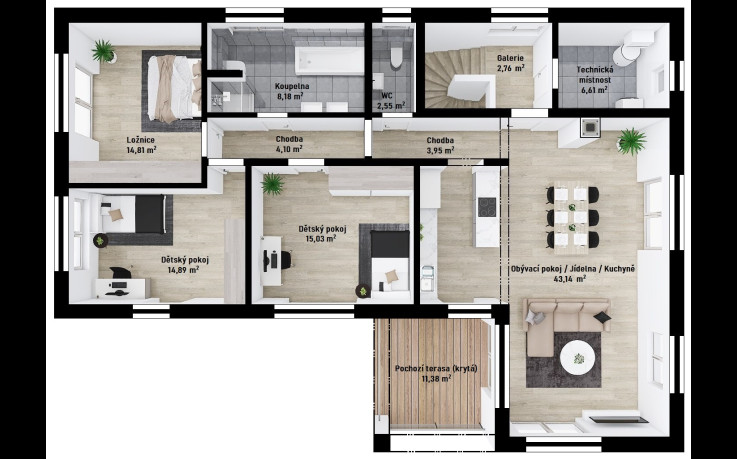 Dřevostavba Genera 4-237