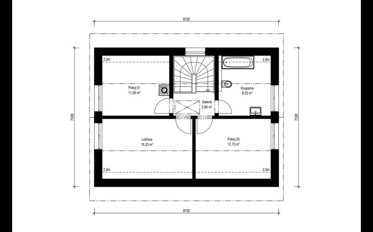 Dřevostavba Festivo 3-105