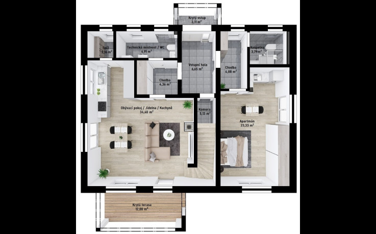 Dřevostavba Genera 2-176