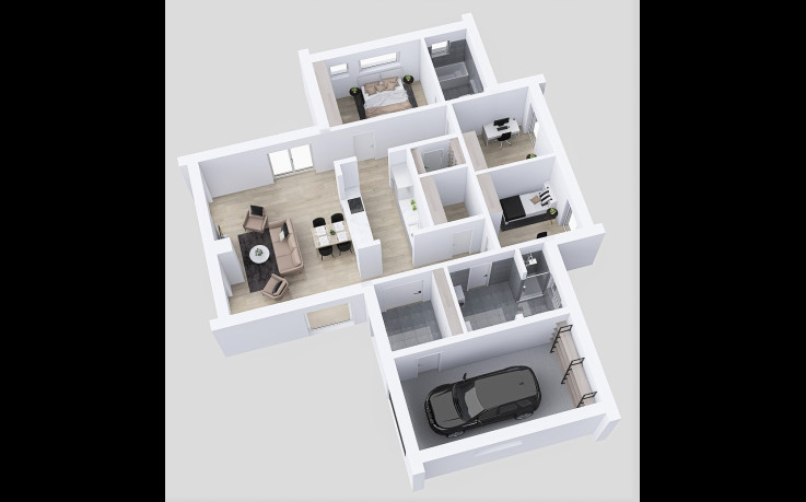 Dřevostavba Scandic 3-126