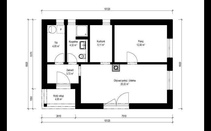 Dřevostavba Easy 4-50