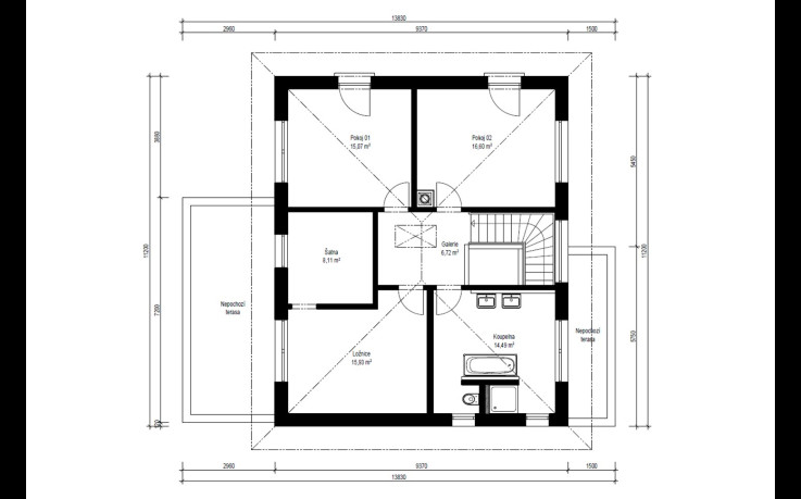 Dřevostavba Vita 4-165