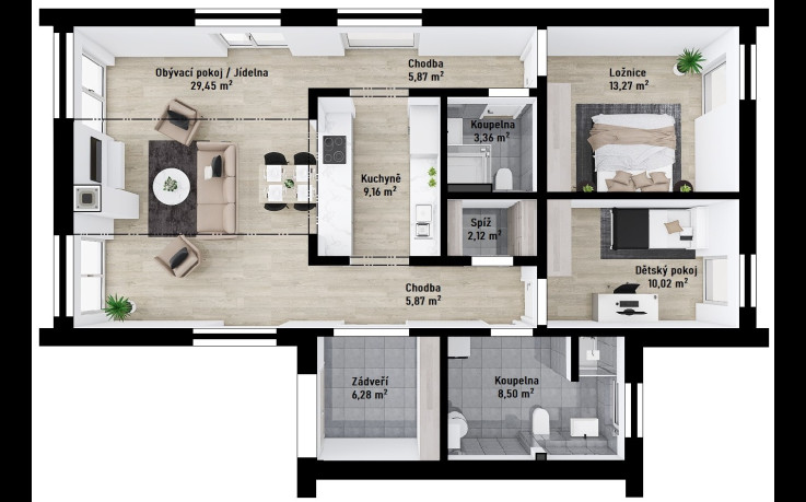 Dřevostavba Scandic 1-93