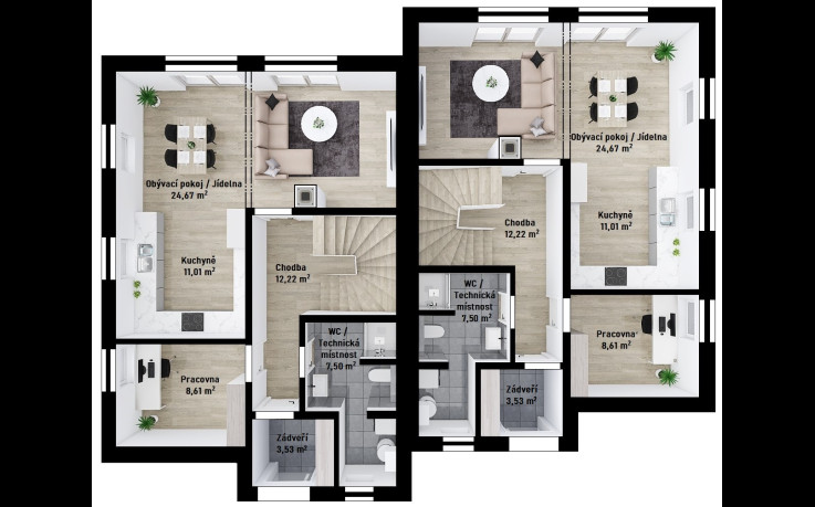 Dřevostavba Duo 5-253