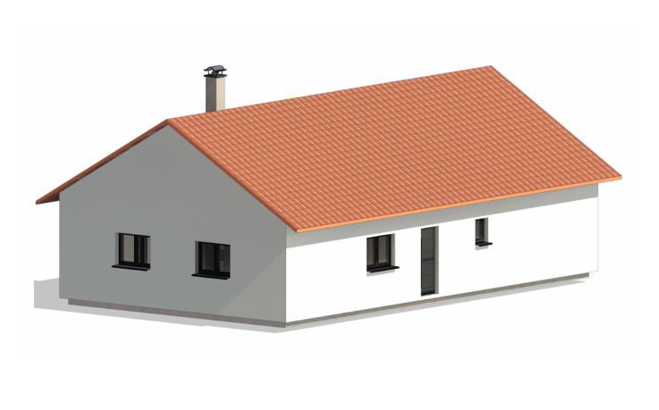 Dřevostavba Bungalov s ordinací