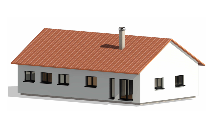 Dřevostavba Bungalov s ordinací