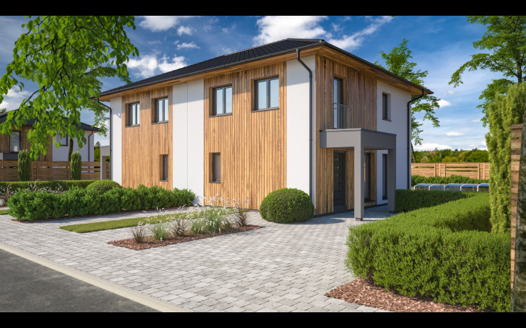 Dřevostavba Duo 3-227