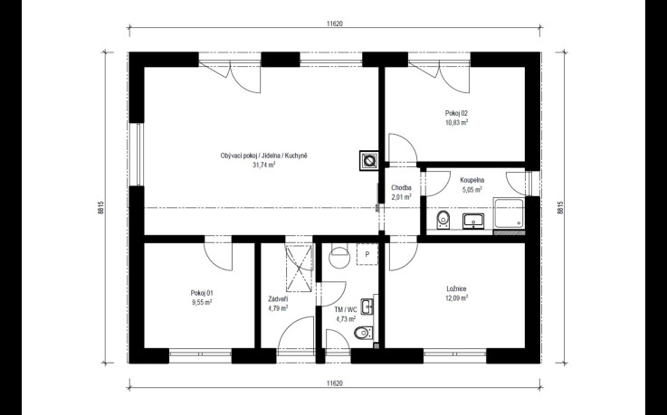 Dřevostavba Rapido 2-81