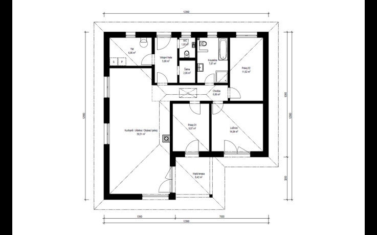 Dřevostavba Madera 3-107